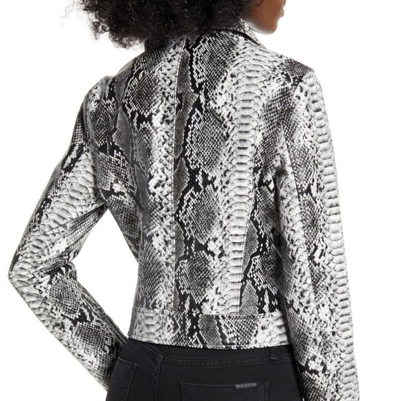 Blank NYC Anaconda snake print jacket NEW - Picture 3 of 4